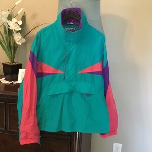 Ash Women's Vibrant Ski Jacket with Teal and Pink